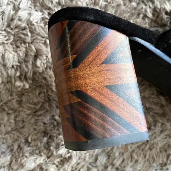 Frye Blake Sedona Black Open Toe Mules - Picture 2 of 8